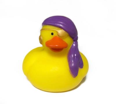 China Bath Toy Hot Sale Good Quality Eco-friendly PVC Pirate Rubber Duck For Baby Bath Play for sale