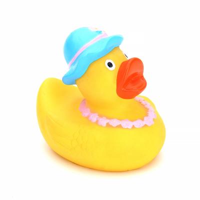 China Eco-friendly Bath Toy Hot Sale Mini Rubber Ducky Strain Ball Bathroom Toy Set Yellow for sale