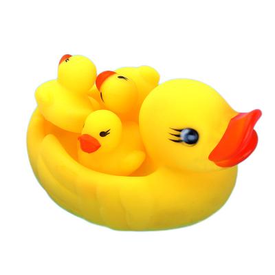 China Bath Toy Cute Animals Squeak Rubber Duck Bath Float Toy For Kids for sale