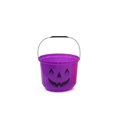 China Wholesale Party Modern Mini Plastic Halloween Donut Bucket With Handle for sale