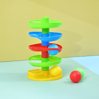 China Eductional Preschool Toys NO-Toxin Friendly Kids Rolling Ball Stacking Toys Color Early Childhood Education Toys for sale