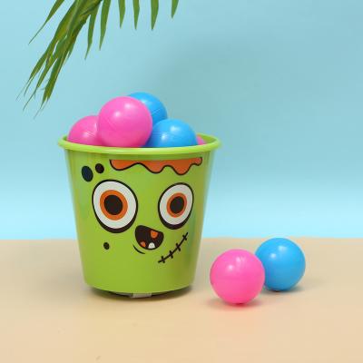 China Baby Bathroom Toy New Arrival Food Grade Portable Plastic Sand Bucket Toys With Ball for sale