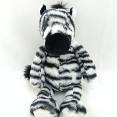 China Cheap Azo Free Factory Plush Zebra Plush Toy Custom Plush Jungle Animals Toys EN71 Stuffed Zebra Toy for sale