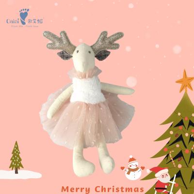 China Azo Free High Quality Plush OEM ODM Toy Popular Gifts Christmas Linen Deer Toy for sale