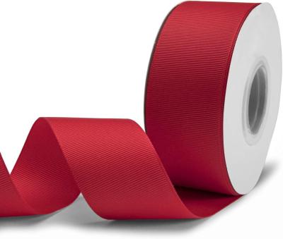 China Wholesale Liston Custom Color 3mm-100mm Woven Polyester Ribbon 38mm Solid Grosgrain Viable for sale