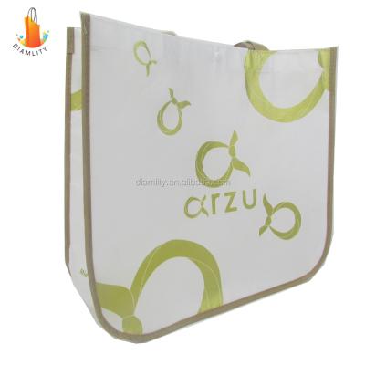 China Recyclable Promotional Customized Non Woven Fabric Shopping Bag With Lamination for sale