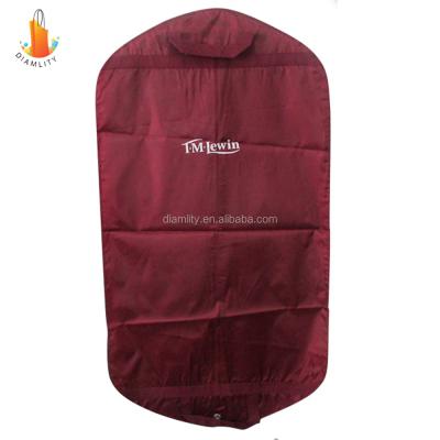 China 2021 Recyclable Factory Fabric Polyester Suit Cover High Quality Garment Bag For Men for sale