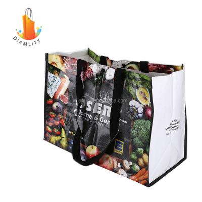 China Factory wholesale cheap recycled pp woven supermarket bag for sale