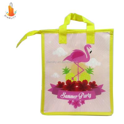 China 2021 new recyclable cooler bags / fashional non woven insulated cooler bag for sale