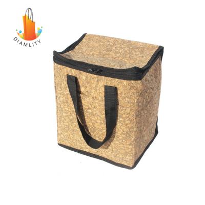 China Cooler Design Fashion Natural Cork Tote Bag Waterproof Cork Leather Tote Bag With Customized Printing for sale