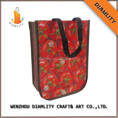 China Recyclable Custom Non Woven Handle Style RPET Shopping Bag for sale