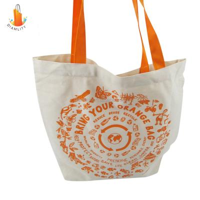 China Recyclable Wholesale Reusable Shopping Bag Cotton Canvas Tote Bag Printing Black Custom Logo for sale