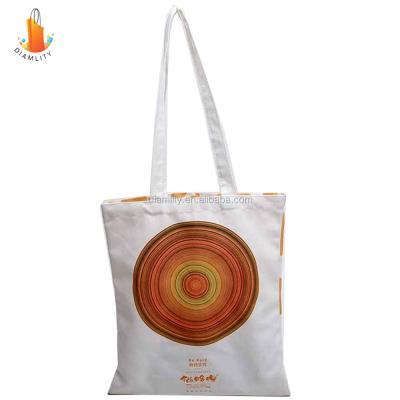 China Recycled Wholesale Custom Printed Cotton Canvas Tote Bag With Low Price for sale