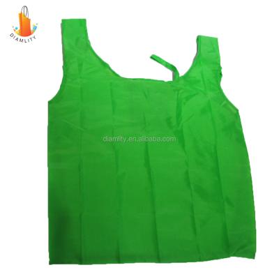 China Wholesale Recycled Recycled Green Custom Polyester T-Shirt Foldable Bag for sale