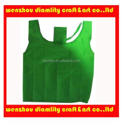 China 2021 new polyester recyclable foldable shopping bags/nylon foldable shopping bag/reusable shopping bag for sale