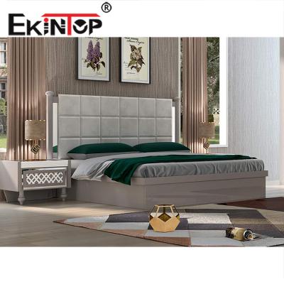 China (Other)Ekintop King Size Bed Adjustable Hot Selling Luxury Modern Wooden Bed for sale