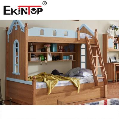 China Hotel Ekintop Castle Bed Children Cartoon Bed King Size Bed For Kids Bedroom for sale