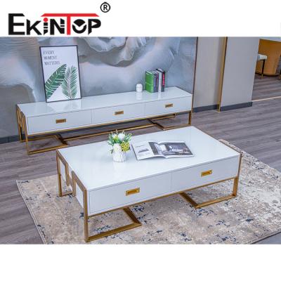 China Ekintop High Quality Adjustable Popular Coffee Table Modern White Center Table (Other) Coffee Table for sale