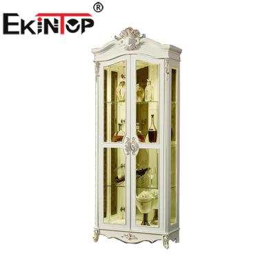 China (Size) Ekintop Popular Modern Style Adjustable Gold Wine Cabinet for sale