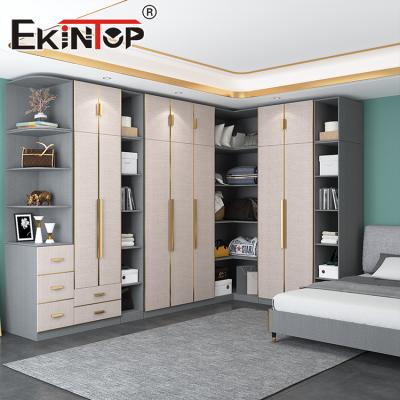 China (Size)Ekintop Adjustable Modern Bedroom Furniture Closet Shelving Walk In Closet Wardrobe for sale