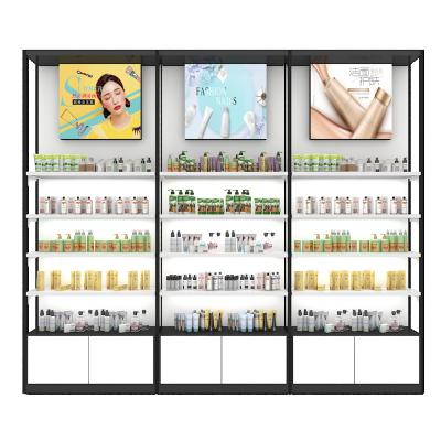 China Hot Morden Photo Display Showcase Led Lighted Display Cabinet Designs For Shop B05 for sale