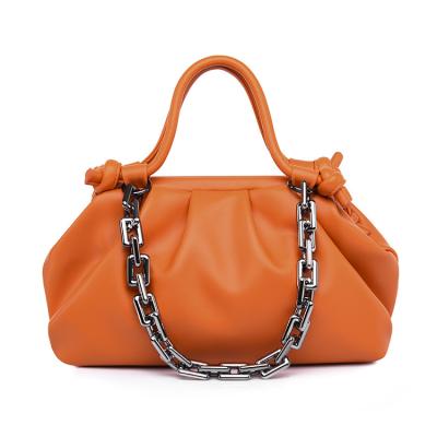 China AZB564 Fashion Chunky PU Leather Chained Custom Cross - Body Tote Bag Tote Handbags For Women for sale