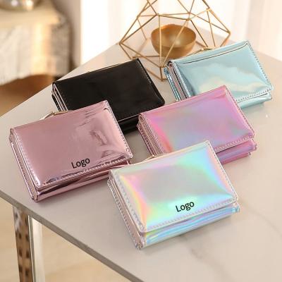 China Carteras Para Mujer Laser Waterproof Card Holders Coin Purse Ladies Wallets and Purses Luxury Women for sale