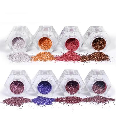 China DuoChrome Waterproof Shimmer Metallic Eyeshadow Diamond Shining Loose Eyeshadow Powder Holographic Shimmer for sale