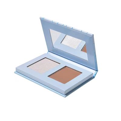 China Two Color Contour Long Lasting Smooth Makeup Palette Super Silky Soft Texture Bronzing Cosmetics Make Up Highlighter Bar for sale