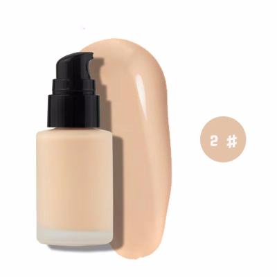 China Brighten Low Moq No Logo Makeup Liquid Foundation With Glass Bottle for sale