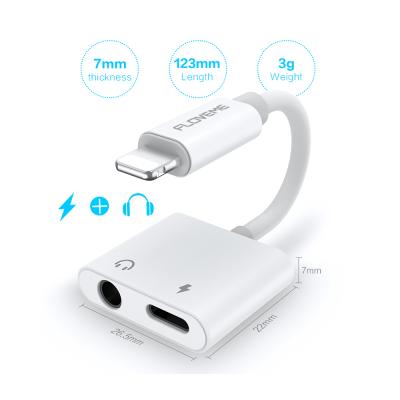 China 2 in 1 Audio Adapter Free Shipping+g Charging Sample OK FLOVEME 2 Song 1 in 1 USB Adapter for IPHONE Adapter USB Adapter Charging Audio Splitter for sale