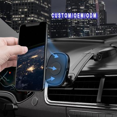 China Strong Magnetic Free Shipping 1 Foldable Magnetic Mobile Phone Holder Universal Sample OK FLOVEME Car Holder Custom Accept for sale