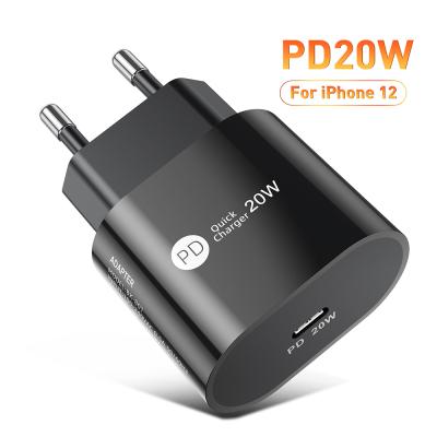 China PD 20W Fast Charging Mobile Phone Wall Charger Free Shipping 1 Sample OK PD 20W Fast Charger Charger For Phone Laptop USB Wall Charger Adapter For Phone Charger iphone 12 for sale