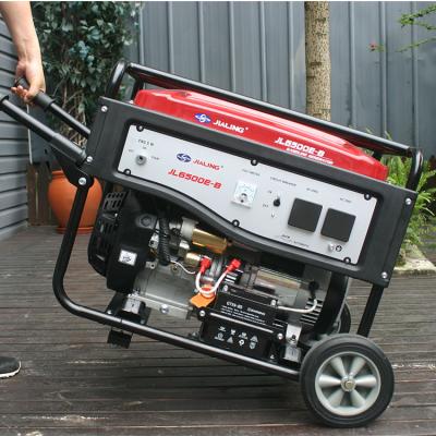 China Gasoline Gasoline Engine Generator Power 5000w 5kva Portable Gasoline Generator 1.1L for sale