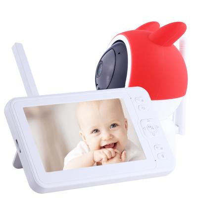 China Two Way PAN-TILT Talk Baby Monitor with Optional Wireless Camera Wifi Night Vision 5 Inch LCD 1080P PTZ Baby and Audio Pet Monitor for sale