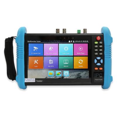 China Factory IPC 9800 Plus 7 Inch H.265 4K CCTV Tester Network/Hunting/Multimeter/Optical Power Meter POE 12V Red Monitor LightSource / TDR IP Camera 'eTsoon Output CCTV IP Camera Tester for sale