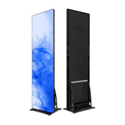 China p1.9 p2.5 advertising poster indoor ultra thin portable digital video screen display led poster for sale