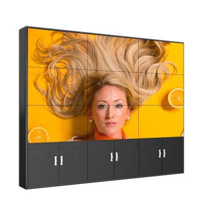 China Indoor LG 49 55 inch 2x2 2x3 3x3 1.7mm multi screen videowall ultra narrow bezel display made lcd video wall monitors for sale