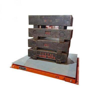 China Steel Q235B Industrial weighing system electronic digital floor scale 1.5*1.5m 5ton platform scale for sale