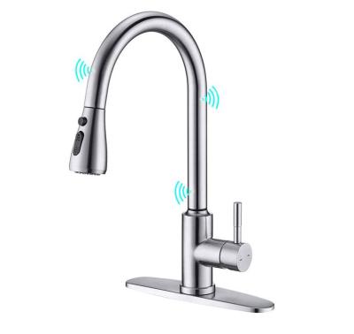 China Sense Faucets Touchless Sensor Smart Faucets Water Basin Adapter Kitchen Bathroom Sink Adapter Infrared Sensing Faucet for sale