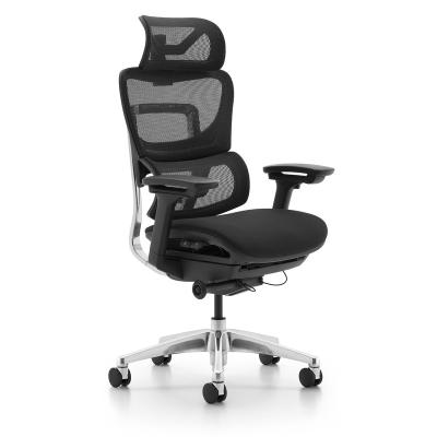 China Bifma Adjustable Modern Office Black High Back Mesh Manager Chair Executive Swivel Fabric Ergonomic Chair for sale