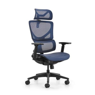 China Manufacturer Best Selling Ergonomic Adjustable Lumbar Support Mesh Executive Commercial Office Desk Rotation Chair for sale