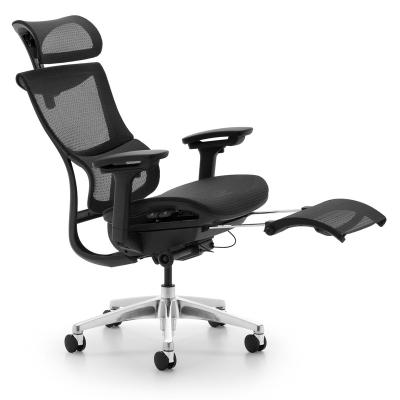 China High Quality Executive Comfortable Ergonomic Director Rotation Chair Boss Mesh Office Chair With Footrest for sale