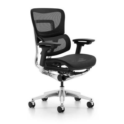 China Dark Gray Ergonomic Chair Modern Tpee Executive Office Chair Swivel Mid-Back Office Adjustable Computer Chair for sale