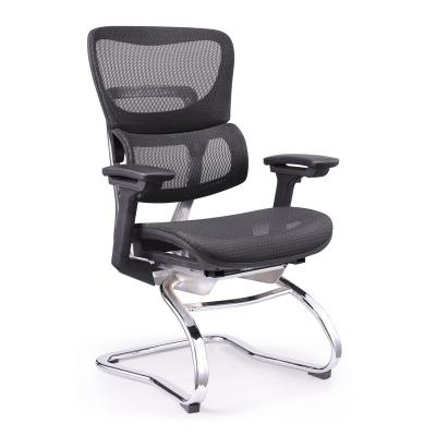 China Fast Delivery Metal Frame Adjustable Mesh Office Chair Visitor Training Conference Room Staff Used Guest Chair for sale