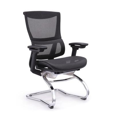 China Hot Sale Modern Durable Fixed Armrest Adjustable Conference Room Chairs L Shape Leg Office Chair Visitors Executive Chair for sale