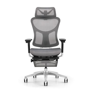 China Adjustable Luxury White Rotating Boss Executive Mesh Ergonomic Swivel Lumbar Support Office Furniture Chairs for sale