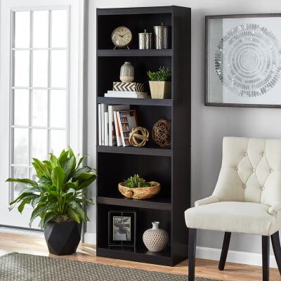 China Adjustable (Size) View 5-Shelf Bookcase, Espresso for sale