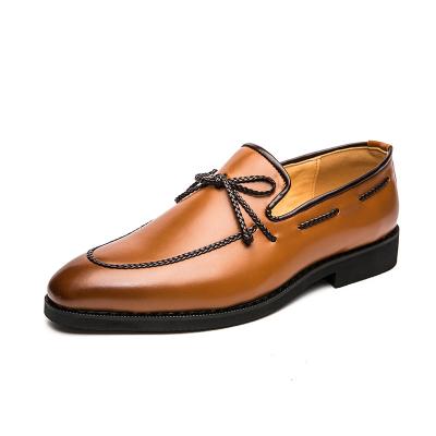 China Best-selling Pointed Toe Men's Business Casual Shoes Anti-slippery Leather Shoes Big Size Work Shoes for sale