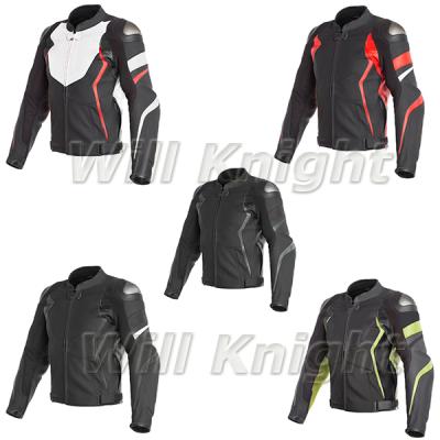 China Waterproof Mens Motorcycle Racing Jacket AVRO 4 Cowhide Genuine Leather Jacket for sale